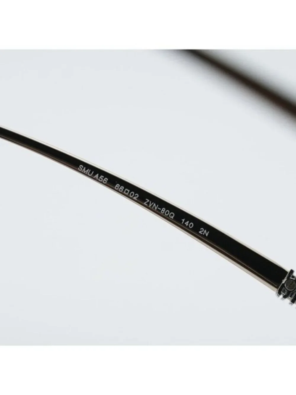 Miu Miu MUA56S ZVN80Q Sunglasses Pale Gold Geometric Frame, Dark Grey Lenses